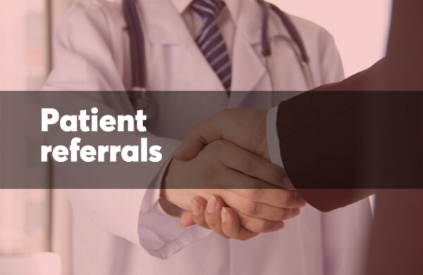 Patient referral graphic - decoration only